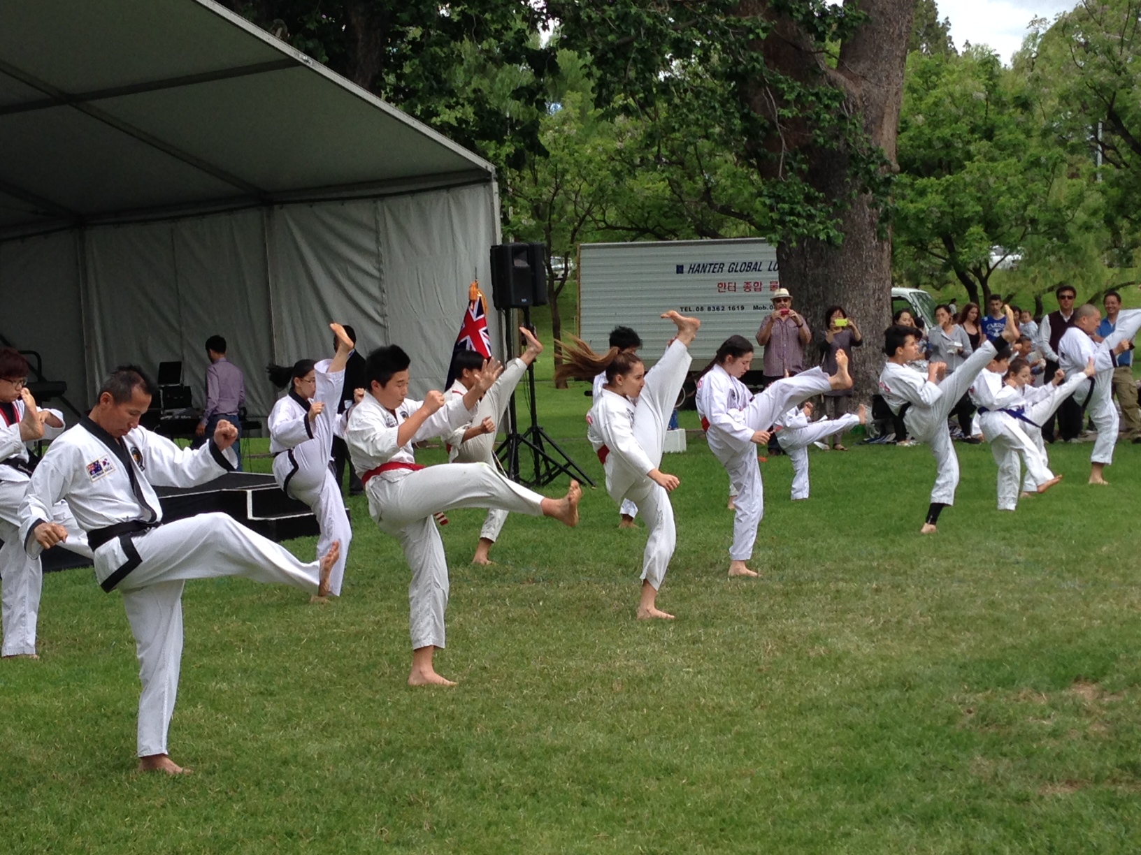 Tae Kwan Do demonstration at korean Festival 2015