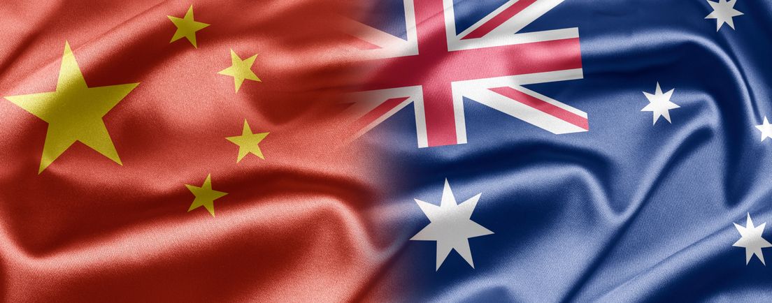 Aus China flags