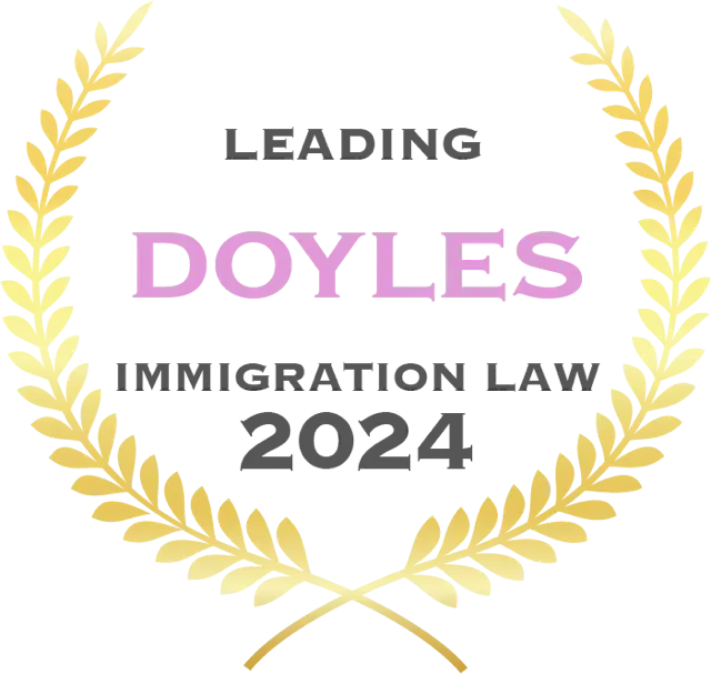 Doyle's Guide Leading Immigration Lawyers 2024 badge
