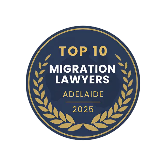 Top 10 Migration Lawyers Adelaide 2025 badge
