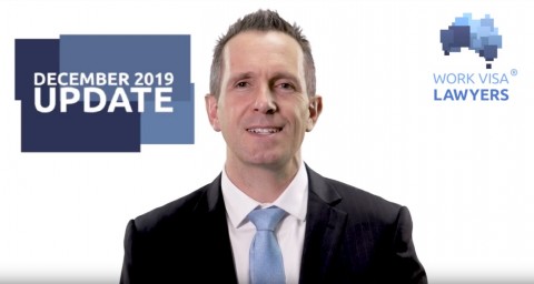 Australian Immigration News Video December 2019 - New 491 & 494 visas, end of year rush & more!