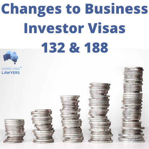 Changes to Australia Business Visas – 188 Innovation, 188 Investor, 188 SIV and 188 Entrepreneur