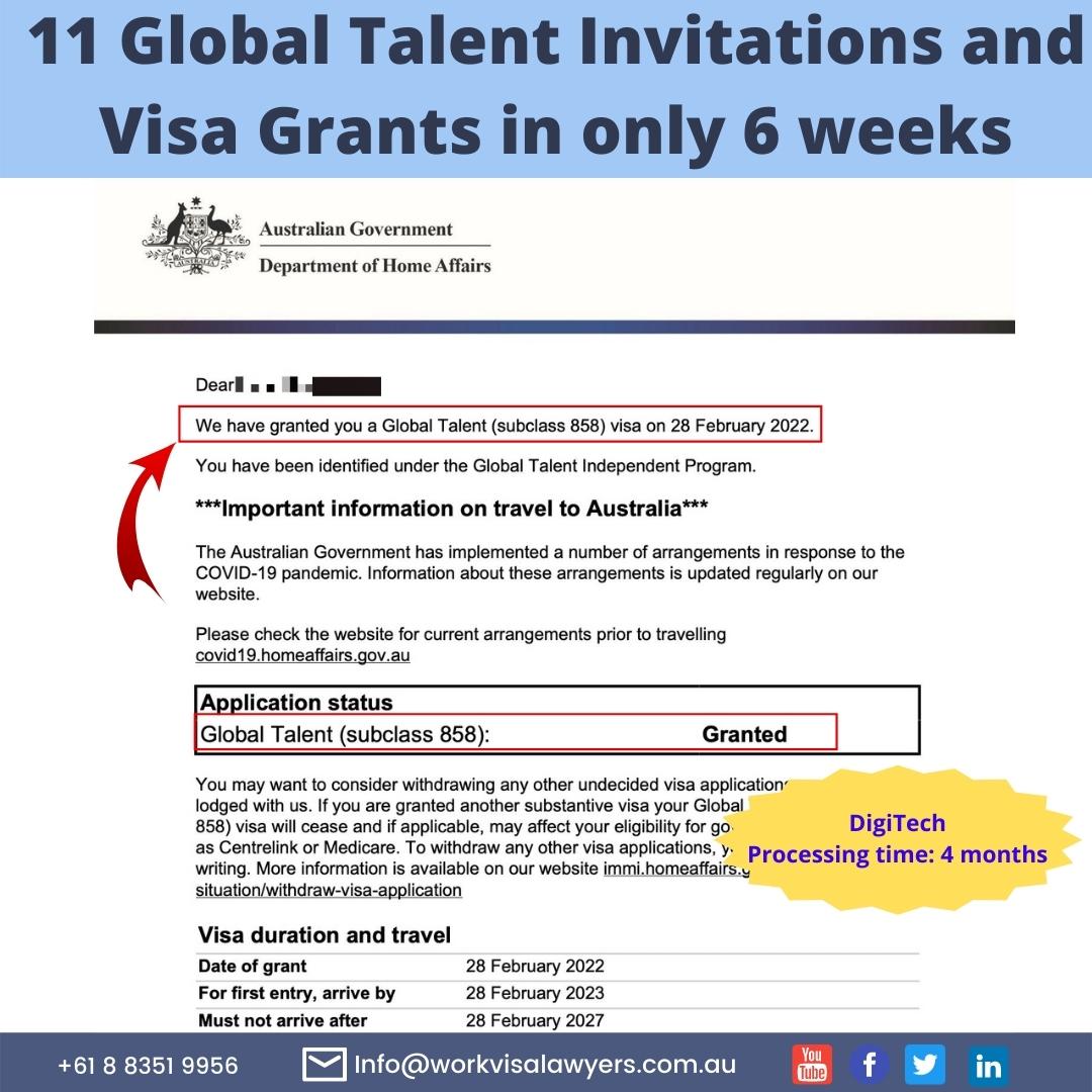 global talent visa granted 28 february 2022