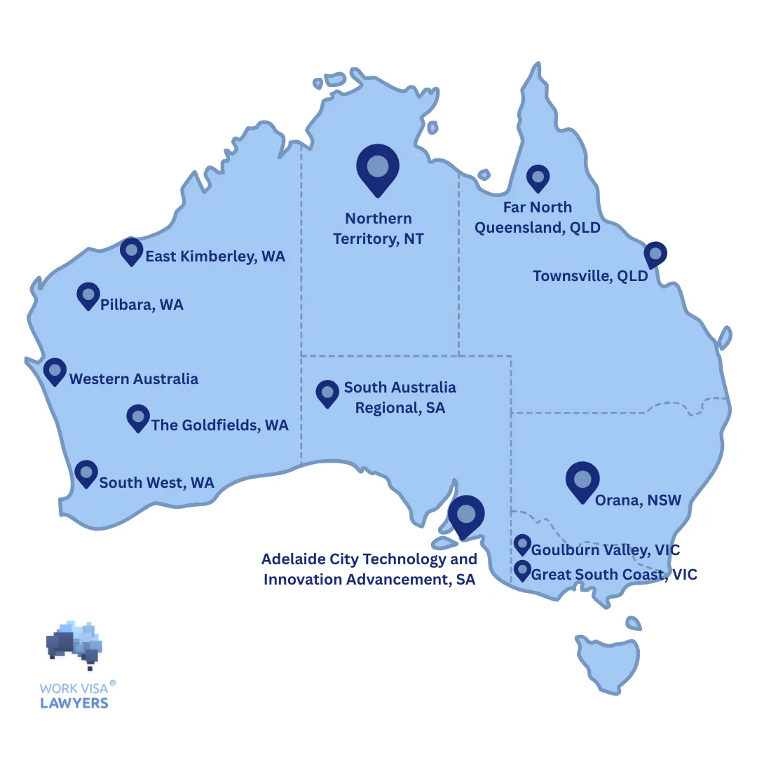 DAMA Locations Australia