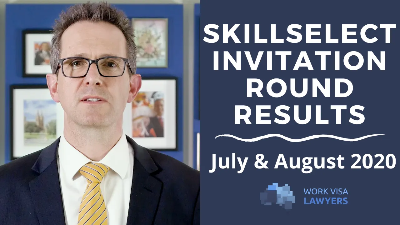 SkillSelect Invitation Round Results - July & August 2020
